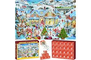 Kazaigou Puzzle Calendrier de L'avent 2025, Calendrier Avent Puzzle Calendrier Avent Casse Tete pour Femmes Hommes