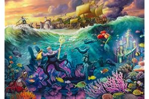 Schmidt 58041 Disney, The Little Mermaid, Ursula: Puzzle Thomas Kinkade, 1000 bitar pussel
