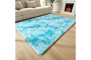 BOLUXIU Alfombra De Pelo Largo para Sala De Estar - Alfombras Peludas y Esponjosas Modernas para Sala De Estar, Comedor, Habitación De Niños, Dormitorio Talla