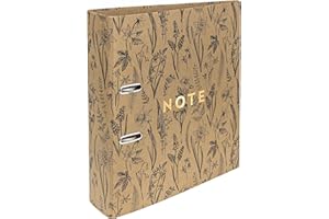 Interdruk Lever Arch File A4 75 mm - Natural Brown Kraft - Botanique