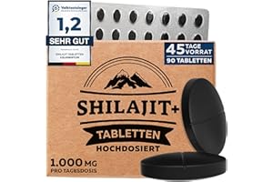 ‎5 ELEMENTUM Mumijo Shilajit Tabletten Hochdosiert – 45.000 mg | 90 Tabletten | Reines Shilajit Original Mumijo Reich an 82% Fulvinsäure | Handgefertigt