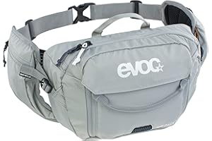 EVOC HIP PACK 3l borsa da anca, bum bag, waist pack (capacità 3l, AIRFLOW CONTACT SYSTEM, cintura da anca regolabile, sistema VENTI FLAP)