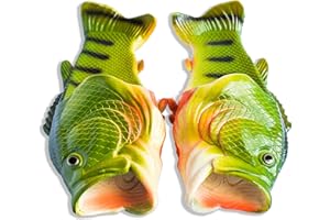Coddies Fish Flops - Sandales, tongs et chaussons de piscine et de plage en forme de poisson - Idée cadeau unique pour homme, femme et enfant