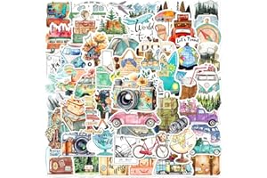 VESZOEN Pegatinas Aesthetic 50 Piezas Stickers Pegatinas Scrapbooking Stickers Aesthetic Pegatinas Kawaii Impermeables Vinilo Stickers para Portátiles Guitarras Teléfonos Móviles Monopatines