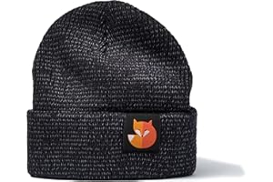 Reflektierende Mütze für Kinder: Fuchs Web-Label - Fox Tiere Wald Outdoor Sport - Strickmütze Wintermütze Beanie Geschenk für Junge-n & Mädchen - Reflex-Mütze Reflektor Sichtbarkeit Sichtbar