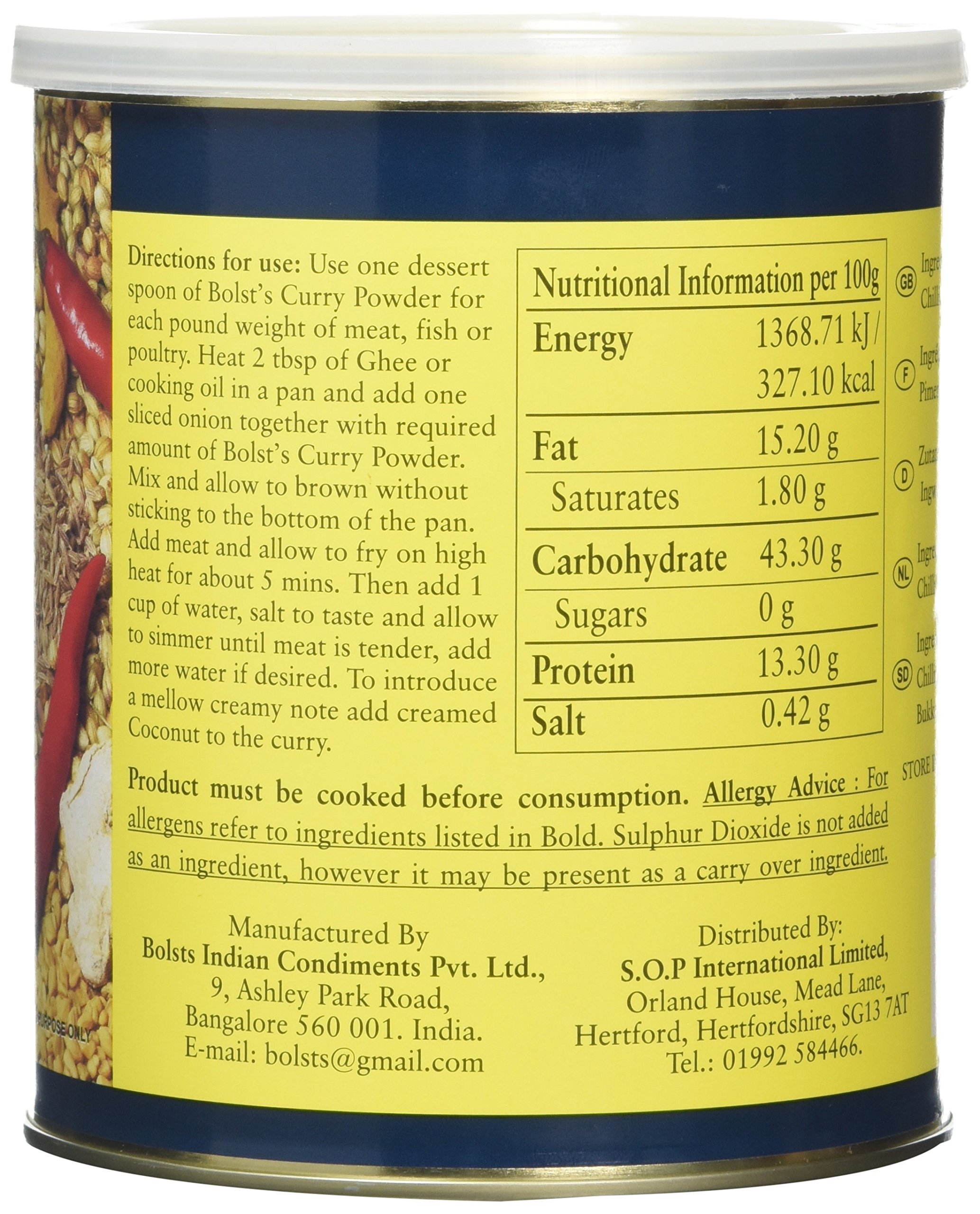 Bolst's Curry Powder Mild 425 g Indian Cook Shop