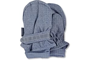 Sterntaler Unisex Children's Mittens Melange with Thumb, Velcro Fastening with Reflective Stripes Gloves