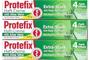 Protefix Extra Strong Denture Fixing Cream Aloe Vera 3x 47g