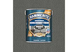 Hammerite Esmalte directo sobre hierro y óxido Martelé Gris 5 L