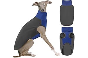 KONVINIT Hundepulli für große Hunde,Hundepullover Fleece Hunde Pullover Winter Warm Rollkragen Winterpullover Hund Fleecemantel für Innen- und Außenbereich