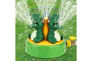 SACEMONTIC Juegos de Agua para Niños Exterior, Juegos Piscina para Niños Juguete Niño 3 4 5 6 7 8 9 10 Años, Aspersor Infantil con Forma de Dino Juguetes de Agua para Niños
