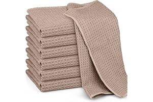 Ekedalen Panni Magic Microfibra Waffle, 6X Asciugamani Senza Aloni Catturapolvere Assorbenti Lucidatura, Strofinacci Pulire Vetri Pavimenti Bagno Casa Cucina Auto Moto, Stracci Pulizia Riutilizzabili