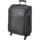 American Tourister Jamaica 58 Cms Small Cabin Polyester Soft Sided 4 Spinner Wheels Luggage (Grey)