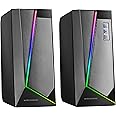 MARSGAMING MS7, Altoparlanti RGB, Bluethooth 5.0+Jack 3.5, Suono DSP 20W, Nero