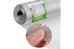 Fondlife Filter Screen Sheets Stainless 120x30cm Filter Drahtgeflecht Feinmaschig,Insektenschutz Drahtgitter 304 Edelstahl Gitter Fenstergitter für Türen Verhindert Mäuse