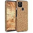 kwmobile Schutzhülle kompatibel mit Google Pixel 5 - Hülle Kork - Handyhülle - Handy Case Cover Hellbraun
