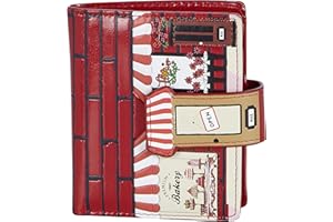 SHAG WEAR Shagwear Portafoglio Donna Portamonete in Pelle e Morbida PU - 6 Scomparti per Carte, 1 Finestra di Identificazione con Tasca Portamonete Piccolo e Corto in Bellissimi Colori Temi Fantasy