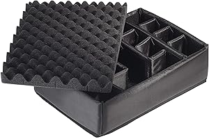 B&W International GmbH - variable Facheinteilung für unseren Robusten Outdoor Transportkoffer - Typ 5000, RPD/5000, Schwarz