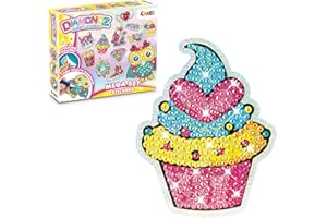 DIAMONDZ CRYSTAL PAINTING DIAMONDZ Diamond Painting Kit – Crystal Art Mega Set with 12 DIY Sticker Designs – Creative Craft Gift for Children Age 5+ and Adults – Diamond Art for Kids and Crystal Art Kits