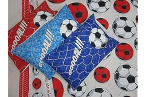 PAGO POCO Completo Letto Singolo Disegno SQUADRE Di CALCIO Rosso-Nero-Azzurro-Bianco Celeste 100% Cotone In Fibra Naturale MADE IN ITALY ..Misure MAXI Novità 2021!!!! (Bianco-Celeste)