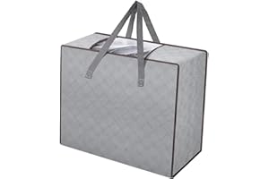 AiQInu Cajas Almacenaje Ropa, 90L Plegable Bolsa Almacenamiento de Ropa de Gran Capacidad (1pc)