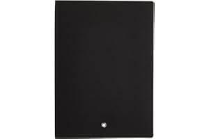 Montblanc 113294 Carnet #146 Fine Stationary - Noir - Cuir - Couverture Souple - Ligné - 150 x 210 mm