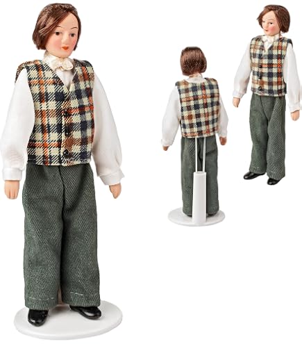 Melody Jane 1:12 Scale Dollhouse Miniature - Porcelain Gentleman Father Figure, Posable, 5.5 Inches Tall - View #9