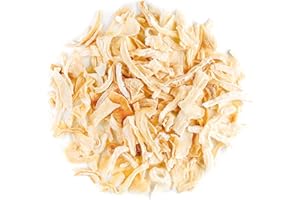 ‎VALLEY OF TEA Gefriergetrocknete Zwiebeln Aus Biologischem Anbau - Gewürfelte Weiße Zwiebeln - Fein Gehackte Qualitätsflocken - Zwiebeln Getrocknet Bio Zwiebeln Tiefgefroren Bio Zwiebeln Geschnittene Zwiebeln