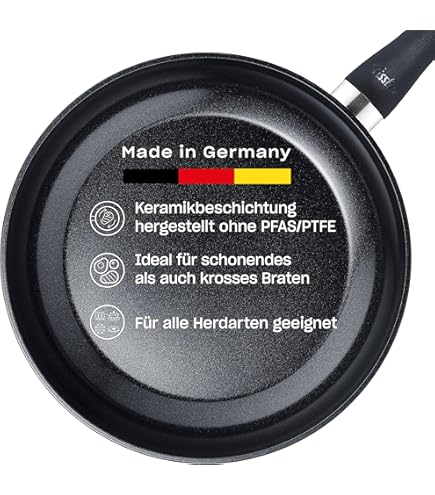 Poêle Tefal Nordica - Revêtement Céramique Anti-Adhésif, Indicateur De Température, Compatible Toutes Plaques (Gaz, Induction, Électrique)