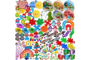 nicknack Party Bag Fillers for Kids, 200PCS Prize Box Fillers, Assorted Birthday Party Favours for Boys Girls, Classroom Rewards for Children