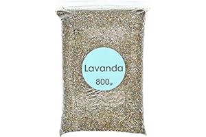 SAKITO Lavanda Seca Natural 800 GR - Flores Secas Lavanda - Lavanda - Flor de Lavanda Seca Natural para Ambientador, Aceite Esencial, Jabones, Cosméticos, Velas…