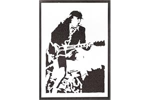 moreno-mata Autentici Graffiti Fatti a Mano Angus Handmade Poster Musica Quadro Moderno Soggiorno Decorazione Parete Regalo Uomo e Donna