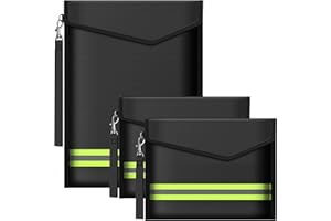 ImnBest 3 pcs Fireproof Document Bag,Fireproof Money Safe Document Bag Set Non-Itchy Silicone Coated Fire Resistant Bag Fireproof Safe Storage for Money, Documents, Jewelry and Passport