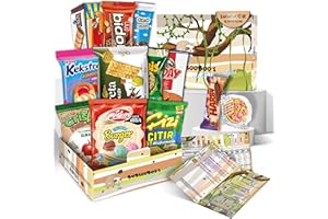 BUBSOOBOO'S WILD SNACKS Midi Snack Box | Extraordinary Present for Special Moments | Multipack Hamper Gift of Sweet Candy | American Alike Old Fashioned Retro Turkish Treats | Mystical Forest Themed Box | 11 Full-Size Snacks