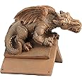 Design Toscano NG30667 Apex, the Winged Dragon Sculptural Roof Cresting, Brown