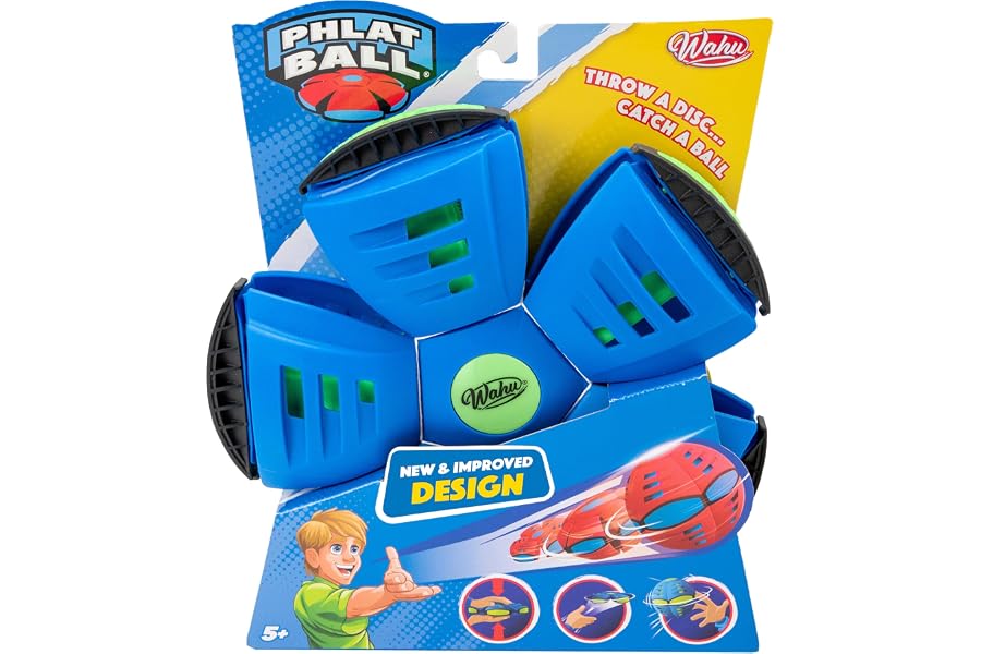 Wahu - PHLAT Ball Classic - Frisbee Volador Transformable en Balón - Juguetes de Exterior para Niños Desde 5 Años - Bola de 1