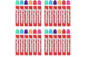 evelay Bingo Dabbers Lot de 24 marqueurs de couleurs mélangées pour tickets de bingo
