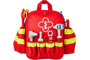 Theo Klein 4314 Sac Dos De Secouriste Avec Stéthoscope Seringue Et Beaucoup D'Autres Accessoires Tensiomètre Électronique Avec Bruitage Dimensions : 28 X 25 X 85 Jouet Enfts Partir De 3 s