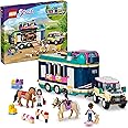 LEGO Friends Rimorchio per Spettacolo Equestre con 2 Cavalli Giocattolo, Macchina SUV e Accessori per l'Equitazione, Giochi p