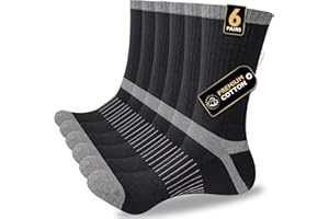 inaWarm Skarpetki sportowe męskie, zestaw 6 par – Oddychające i wygodne skarpetki do wędrówek i treningu – Rozmiary: 39-42/43-46/47-50