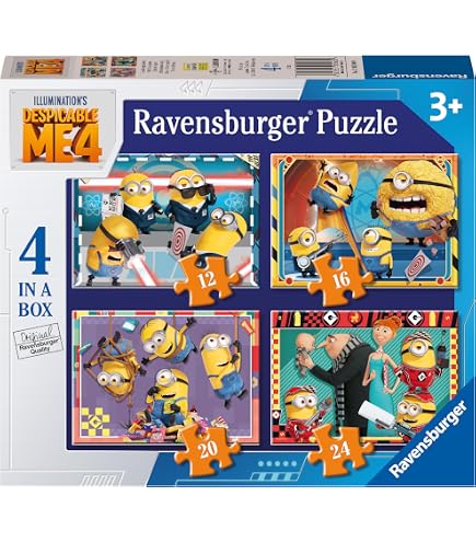Ravensburger Minions 2 The Rise Of Gru Mini Memory - Jeu De Paires 48 Cartes Dès 3 Ans