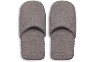 Excelsa Bagno Caldo Pantofole Da Uomo, Spugna, Grigio, 30x12x5 cm