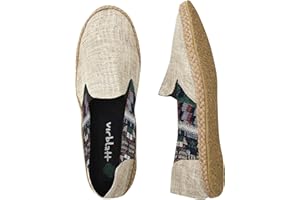 virblatt - Espadrilles Herren | 100% Hanf | Sommerschuhe Herren Espandrillos Herren Slipper Stoffschuhe Freizeitschuhe