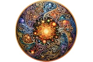 AAGOOD Puzzles en Bois, 372 pièces de Puzzle Bois en Forme pour Adultes et Enfants Mystérieux Puzzle Bois Wooden Puzzle Planet's Heart