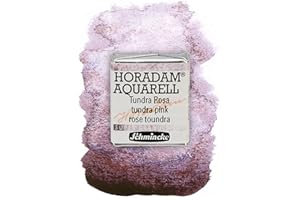 Schmincke – HORADAM® AQUARELL, Super Granulation, 14 982 044 Tundra Rosa, 1/2 Näpfchen, sehr stark granulierende Farbtöne, feinste, supergranulierende Aquarellfarben