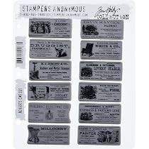 Tim Holtz Sellos Adhesivos Notes Field 7x8.5 Pulgadas: Ideales Para Scrapbooking Y Manualidades Creativas
