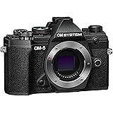 OM SYSTEM Fotocamera OM-5 con sistema Micro Quattro Terzi, sensore Live MOS da 20MP, stabilizzazione dell'immagine a 5 assi m