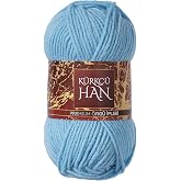 K&uuml;rk&ccedil;&uuml; Han Dekor 100gr 100m El &Ouml;rg&uuml; İpi (A&ccedil;ık Mavi)