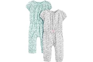 Simple Joys by Carter's Baby Girls 2-pack Fashion Jumpsuits Jumpsuit (pack of 2)