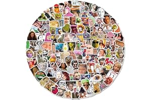NEULEBEN 200Pcs Funny Meme Pegatinas, Clásico Divertido Pegatinas para Adultos, Moda Calcomanías Graffiti Colorido Impermeable Vinilo Pegatinas Para Portátil Monopatín
